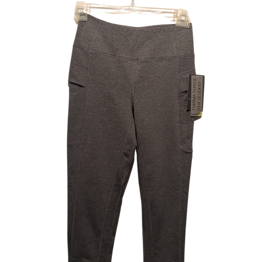 NWT Free Country Gray High-Waisted Leggings